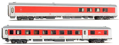 Roco h0 line gleis mit bettung. LS Models 49018 - 2pc Passenger Coach Set "City Night Line ...