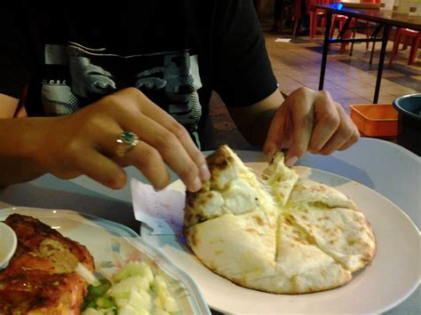 Naan can also be covered with, or serve as a wrap for, various toppings of meat, vegetables, or cheeses. KaKi JaLaN: Roti Naan Cheese RSMY