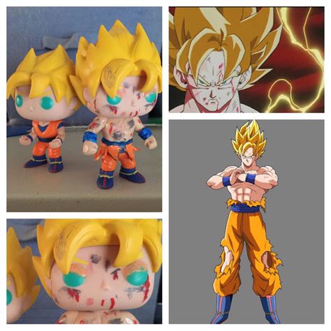 He excels in defense for the first half of a battle and then becomes an offensive juggernaut in the later stages of a battle. Super Saiyan Goku (Battle Damaged) Funko - POP! Animation ...