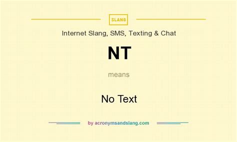 A nuchal translucency screening, or nt screening, is a specialized routine ultrasound performed at the end of the first trimester of pregnancy. What does nt mean in texting.