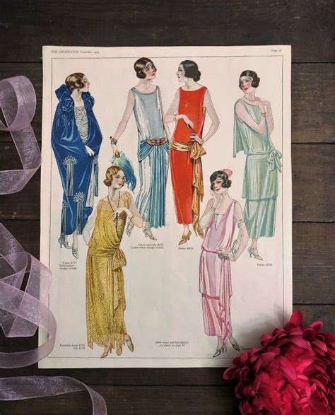 For the first time, we present the roaring '20s in color, from ford's assembly line to. Gorgeous 1920s Flapper Fashions Large Magazine Page in ...