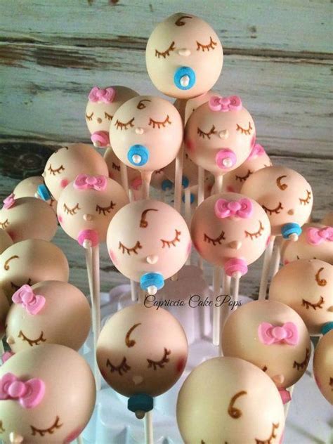 Titi juegos cara real / the titis, or titi monkeys, are. Baby Shower favors , gender reveal Baby Face Cake Pops Boy ...