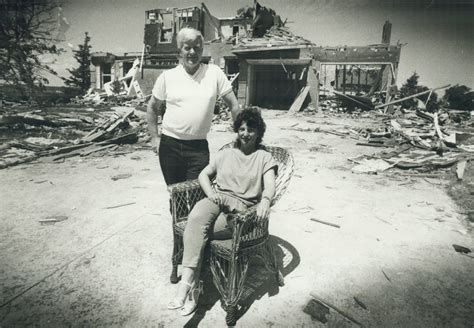 Damage from the 1985 barrie tornado. Former newspaper carrier credits man for saving his life ...