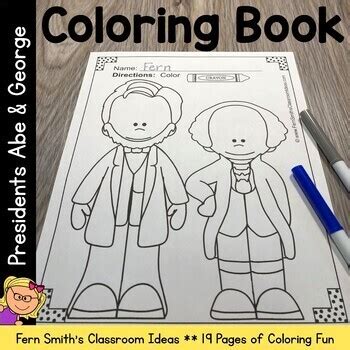 Abraham lincoln, the 16th president of the united states, was born on february 12, 1809, in hardin county, kentucky. Presidents Day Coloring Pages With George Washington and ...