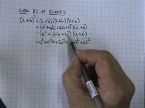 Ora eseguiamo il seguente prodotto: Cubo de un binomio 01 - YouTube