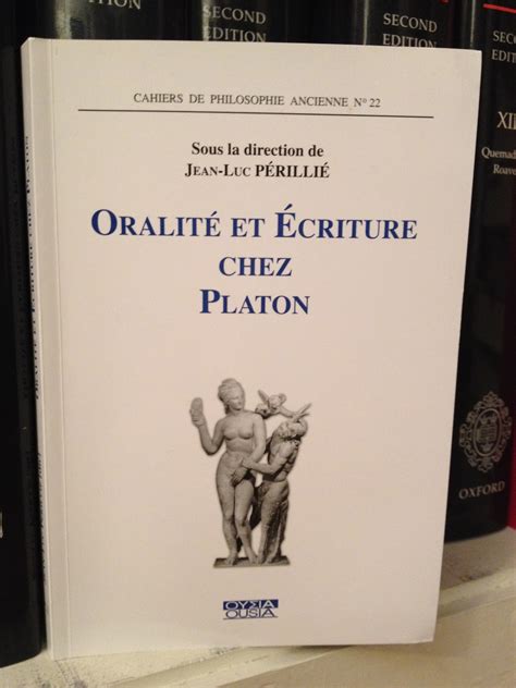 Pour les articles homonymes, voir platon (homonymie) et plato. Media Mediorum : lectures: La critique de l'écriture par ...