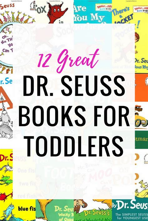 Seuss's beginner book collection (cat in the hat, one fish two fish, green eggs and ham, hop on pop, fox in socks). 12 Great Dr. Seuss Books for Toddlers | Toddler books ...