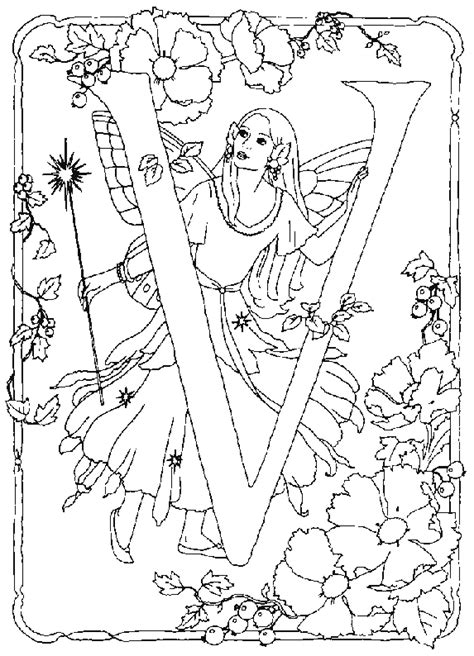 We did not find results for: Coloring page : Alphabet fairy v - Coloring.me