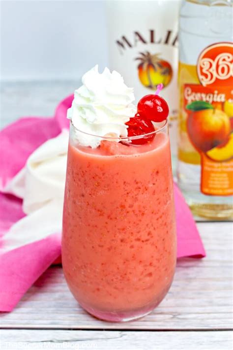 This drink is like a delicious flavor explosion! Pink Panties Recipe (with Vodka) - The Soccer Mom Blog