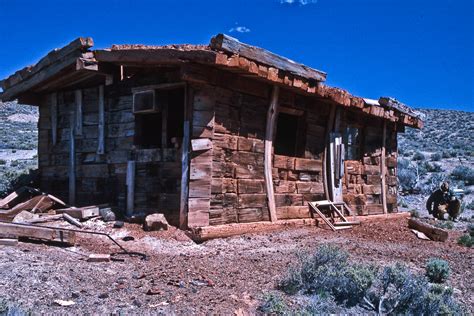 Find the perfect railroad tie stock photo. Railroad Tie Cabin May 1977--img030 | In Humbolt County of ...