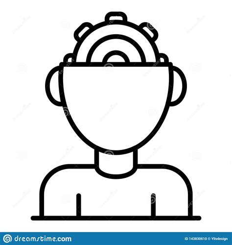 Download kids studying home stock vectors. Child Interactive Learning Icon, Outline Style Stock ...