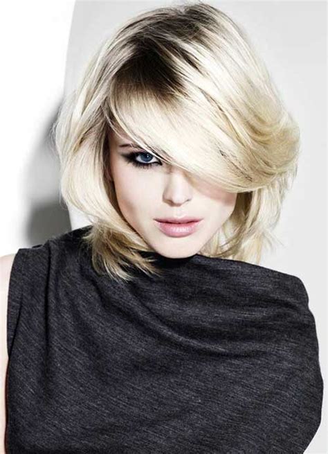 Julianne hough blondie bob hairstyle for round face. 20 Haircuts with Bangs for Round Faces | Hairstyles and ...