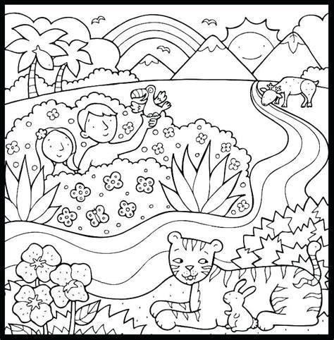 The picture features the sun and stars that radiate that light on the first day of creation. Creation Coloring Pages | Creation coloring pages ...