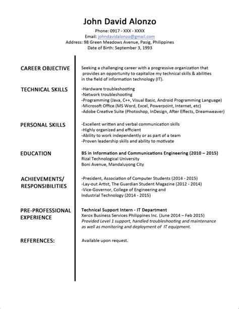 How to create a resume for accounting. Gambar Contoh Resume For Fresh Graduate Of Accounting 38 ...