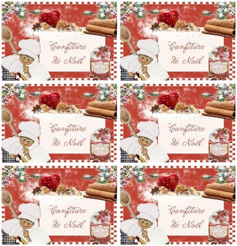 Ces étiquettes conviennent parfaitement à l'identification de produits soumis à des fréquentes manipulations et frictions ou humidité. Etiquettes ~Confiture de Noel~ | Confiture de noel ...