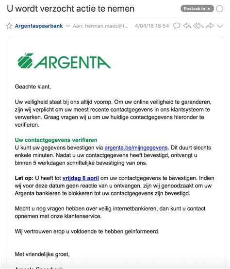 Here is a collection of real examples of phishing emails we've seen out there. Phishing mails die gebruik maken van Argenta IT problemen ...