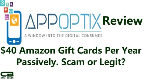 While some people are reluctant to agree, research has shown that about 60% of respondents would rather be happy with gift cards than. AppOptix Review. $40 Amazon Gift Cards Per Year Passively ...