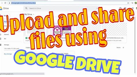 To get started, click my drive drop down menu from google drive and select upload files. How to upload and share files using GOOGLE DRIVE? - YouTube