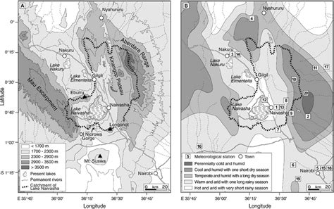 Krrc,kirigiti,peu,stonni athi and the new ngong race course. Map of the Naivasha basin in the Central Kenya Rift ...