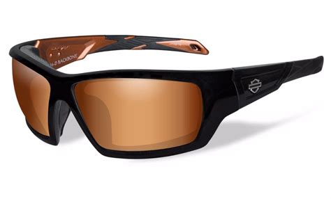 All replacement lenses are custom made to order, are not wiley x products, and will not contain their associated logo or markings on the lenses. Harley-Davidson Wiley X Brille Backbone Gloss Black Amber ...
