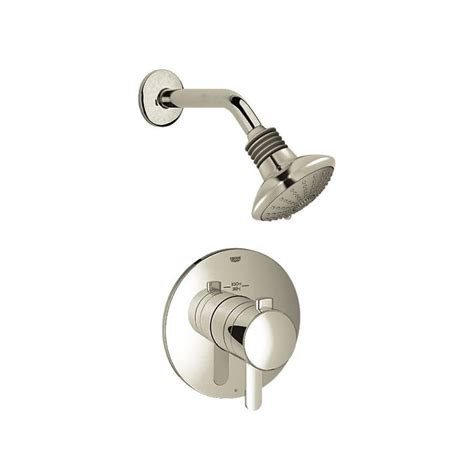 Short of this material change by grohe this grohtherm smart control triple function square thermostatic triple function thermo shower trim. Grohe Brushed Nickel Cosmopolitan Thermostatic Shower Trim ...