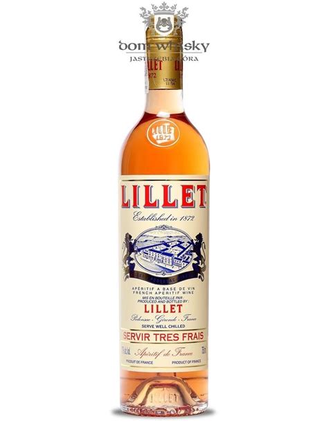 These wines are combined with natural liqueurs, handcrafted in podensac from sweet and bitter oranges and berries. Lillet Rose Aperitif / 17% / 0,75l | Dom Whisky