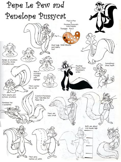 Pepe le pew's problematic behavior appears to have been something warner bros. Pin on Model Sheets