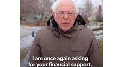 #bernie sanders #bernie sanders meme #naruto #narutoposting #sasuke #naruto meme #i am #dmmd #bernie sanders meme #i am once again having a mental breakdown over sei's existence. 'I Am Once Again Asking For Your Financial Support' Bernie ...