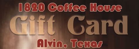 Rated 5.00 out of 5 based on 1 customer rating. Gift Cards | 1820 Coffee House