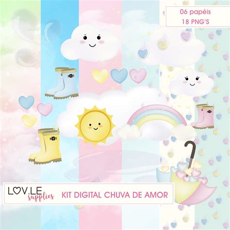 R$ 0,35 r$ 0,70 até 12x sem juros. Arquivo Kit Digital Chuva de Amor Chuva de Bençãos no Elo7 ...