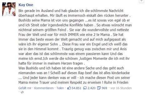 Forgive me for everything, mama, it was all my fault. Mutter von Berliner Rapper Bushido gestorben