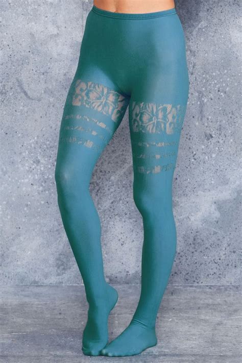 Nylon foot, pantyhose tease, pantyhose foot, nylon foot fetish. Sporty Stripes Floral Teal Hosiery - Black Milk Clothing ...