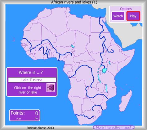 Lake malawi is also known as lake nyasa in tanzania, and lago niassa in mozambique. Interactive map of Africa Rivers and lakes of Africa. Where is ...? Enrique Alonso - Mapas ...