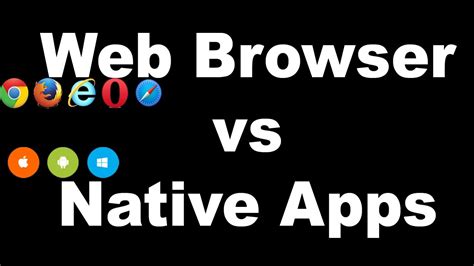 Here's what is displayed once i get in the menu. Web browser vs native apps Explained !! - YouTube