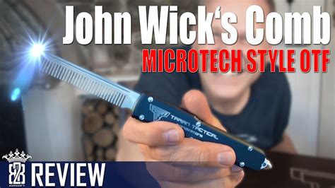 В его руках оружие, а мысли поглощены переживаниями. John Wick - Microtech Ultratech Style OTF Comb Review ...