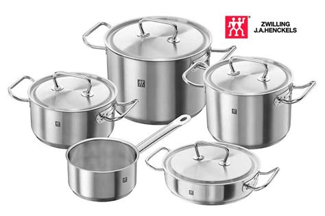 Baterías de cocina completas acero inoxidable 18/10, de piedra, de cerámica. ¡Chollo! Batería cocina Zwilling Twin Classic barata 89,99€