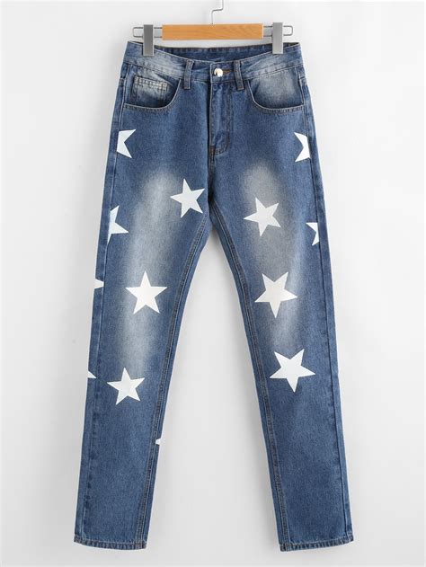 Pinterest @fedwafaried diy star bleached jeans creds to dylan passero on tiktok informations about pinterest @fedwafaried pin you can easily use my profile to examine different pin types. Shop Star Print Bleach Wash Jeans online. SheIn offers ...