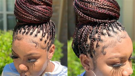 It is unhealthy for hair to go weeks on end. Knotless Box Braids - YouTube