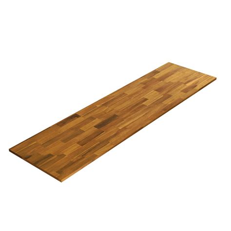 Countertops made of wood typically signal that the homeowner loves nature and the warmth that wood imparts to premium tops are best suited for residential kitchens. Interbuild 8 ft. L x 2 ft. 1.5 in. D x 1 in. T Butcher ...