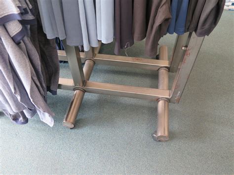 Rent a clothes rack today! Metal Adjustable 3-Rack Clothing Display on Wheels ...