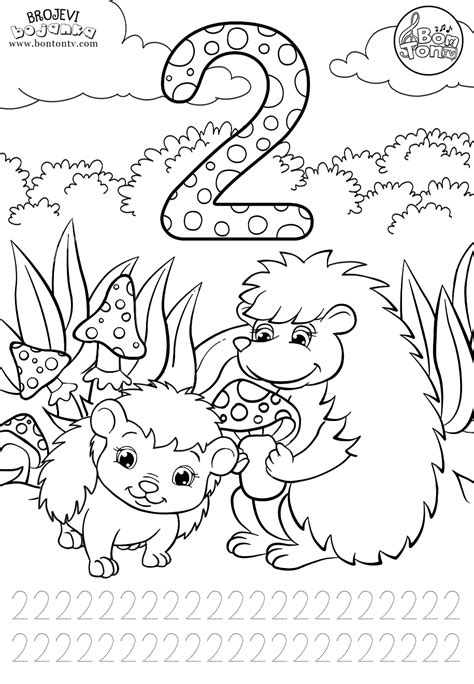 Children learn in different ways and engaging them with coloring. Number 2 - Preschool Printables - Worksheets Coloring ...