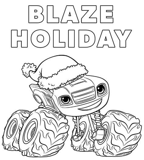 If you want to keep your kids from watching television all the time, you can engage them creatively with the aid of these printables. Blaze and the monster machines christmas coloring pages ...