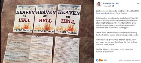 Help us spread the gospel and reach the lost where you are. Australian MP Accuses Church of Handing Out 'Hate Flyers ...