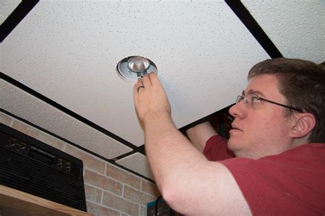 Elegant lighting meets graceful ceilings for perfect integration. DIY Recessed Lighting Installation in a Drop Ceiling ...