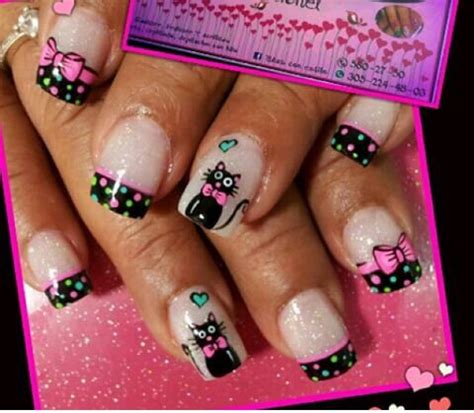 En ambos casos queda muy bonito. Pin de Joselyn Artavia en nails | Uñas masglo, Uñas decoradas con gatos y Manicura de uñas