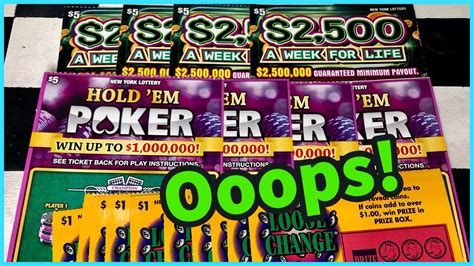 Choose how many poker lotto hands you want to play. How To Play Hold 'Em Poker | Loose Change | $2,500 A Week For Life | New York Lottery Scratch ...