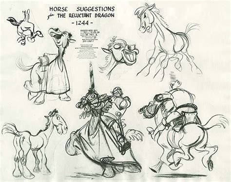 Television model sheets & drawings by br. Design: Reluctant Dragon and Pinocchio Model Sheets ...