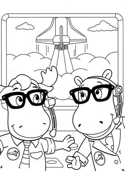 59 backyardigans printable coloring pages for kids. Tasha And Tyrone Work For NASA In The Backyardigans ...