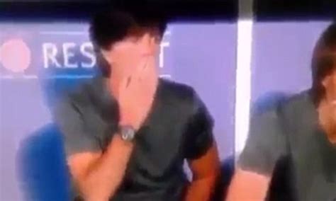 Germany manager joachim hits low as he's pictured sniffing his hands after readjusting trousers during euro 2016 win over ukraine. Joachim Low apologises for sniffing his hands | Daily Mail ...