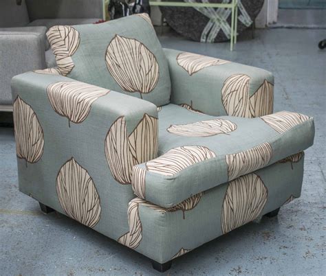 Chatsworth cream armchair | traditional upholstered armchairs. ARMCHAIR, with seat and back cushion, in pale blue and ...